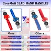 CheeMuii Glad Hand Handle Transverse Stripe Handle Anodized Aluminum Extension
