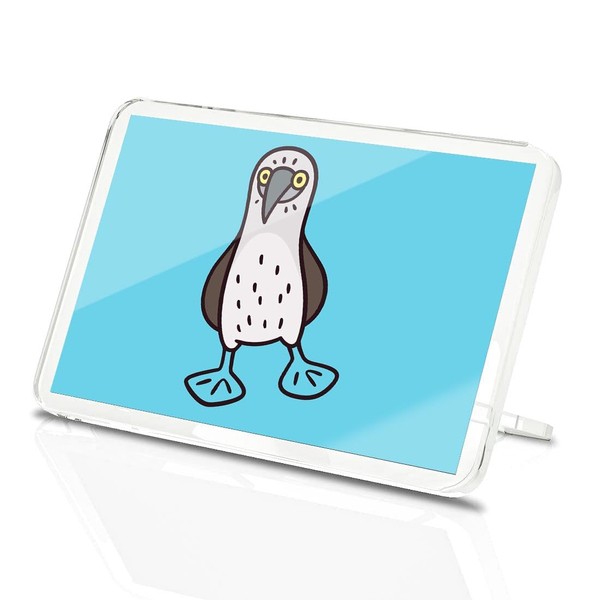 Classic Rectangle Magnet with Stand - Blue-footed Boobies Cartoon -
