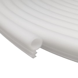Bubble Kerf Mount Window Weatherstrip Seal 1/4" Bulb, Stiff Kerf Easily Applied to The Slot 50Ft (1/4", 50FtWhite)