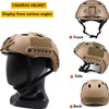 CMAIR4U TAN Adult Unisex Airsoft Tactical Helmet with Cover, PJ