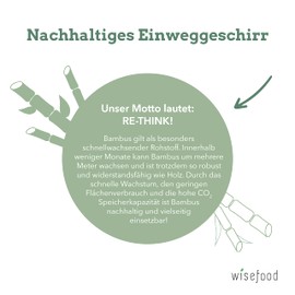 wisefood Bamboo Disposable Spoons 17 cm Bamboo Cutlery Biodegradable Disposable Cutlery Bamboo Tableware Set as Alternative to Plastic or Paper Natural Bamboo Spoon Pack of 100