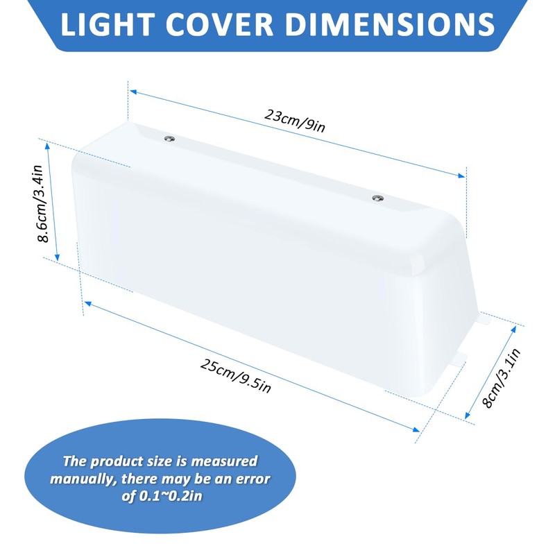 JIYIZO S97018564 Hood Light Cover Replacement - Compatible with Nu-Tone
