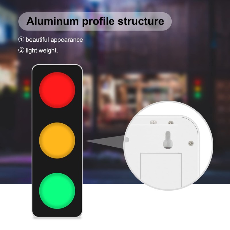 BBMI Remote Control Traffic Light, Red Yellow Green LED Wall