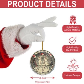 When You're Dead Inside But It's Christmas 3 - Skeletons Dancing Friend Bestie Adult Naughty - Christmas Ornaments - Christmas Decorations - 3.6 in Acrylic - Funny Gag Gifts - Stocking Stuffers