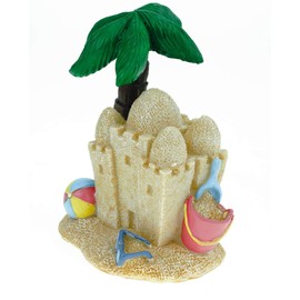 Kremers Schatzkiste Money Box Island with Sand Castle 12 cm Travel Fund Holiday Money Bank Holiday Piggy Bank