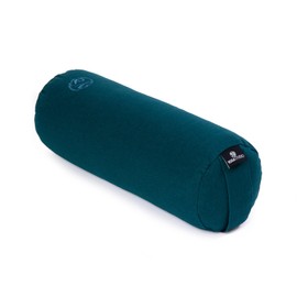 Yoga Studio Organic Lightweight Kapok Mini Bolster Perfect for Yoga and Back Stretching 32x12cm (Teal)