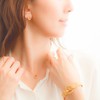Naot Jewelry 18K Gold Stud Earrings Bubble Circle Pierce [Gift