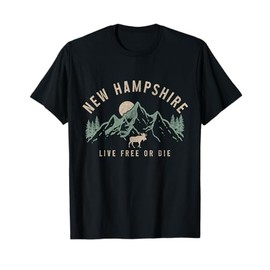 New Hampshire Vintage Pride Mountains Moose T-Shirt