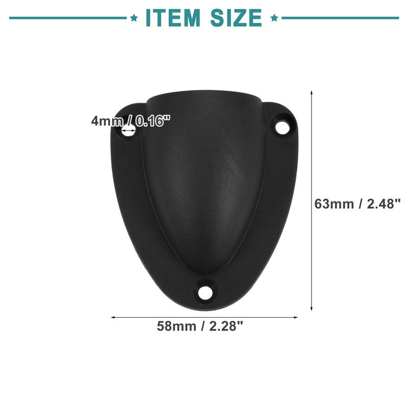 ACROPIX 2.48"x2.28"x0.91" Marine Boat Wire Cover Transducer Wire Cable Cover
