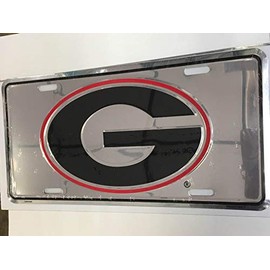 Georgia Bulldogs Metal License Plate - 6" x 12"