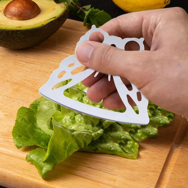 Stainless Herb Stripper, Easy to Clean Butterfly Handleless Pottery Herb