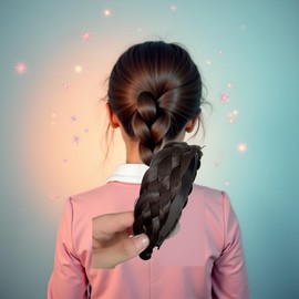 Htppzjr Headband Twist Braided Headband Wig Wide-Brimmed Hair Hoop Simple Ponytail Braid Hairpiece Hairband Hair Accessories(Black&Brown)