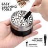 Dual Purpose 3" Inch Large Spice Dual Grinder, Including Fine