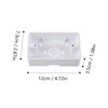 Uonlytech 5Pcs Plastic Outlet Box Wall Socket Plate Wall Mounted