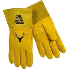 Steiner 02276-L Welding Gloves: Leather, MIG Welding Application Brown, 14" OAL