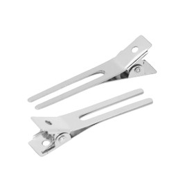 Mandala Crafts 50 clips de metal para peluquería con doble punta, para peinar la sección, clips para el pelo, clips de pelo de metal, pequeños clips para peluquería