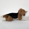 Teddys Rothenburg Beagle Cuddly Toy Dog Lying Down 28 cm