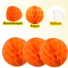 Yosawa 8PCS Honeycomb Flower Balls Tissue Paper Flower Balls Hanging