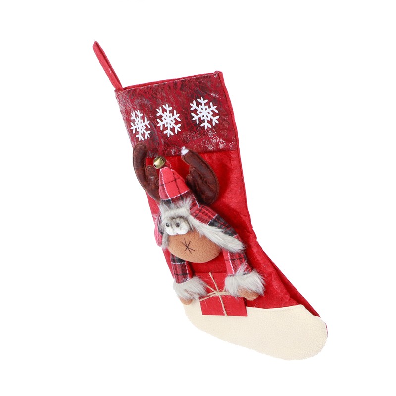 Hanging Christmas Holiday Stockings Sock Gift Bag Hanging Pendant Christmas