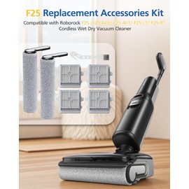 F25 Brush Roll and HEPA Filter Replacement Kit Accessories Compatible with Roborock F25/F25 ACE/F25 ALT/F25 LT/F25 RT/F25 ACE/F25 GT/F25 Ultra Cordless Wet Dry Vacuum Cleaner