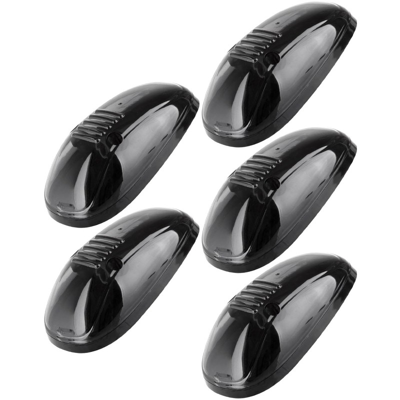 cciyu 5pcs Smoke Lens Roof Cab Marker Lights Clearane LED