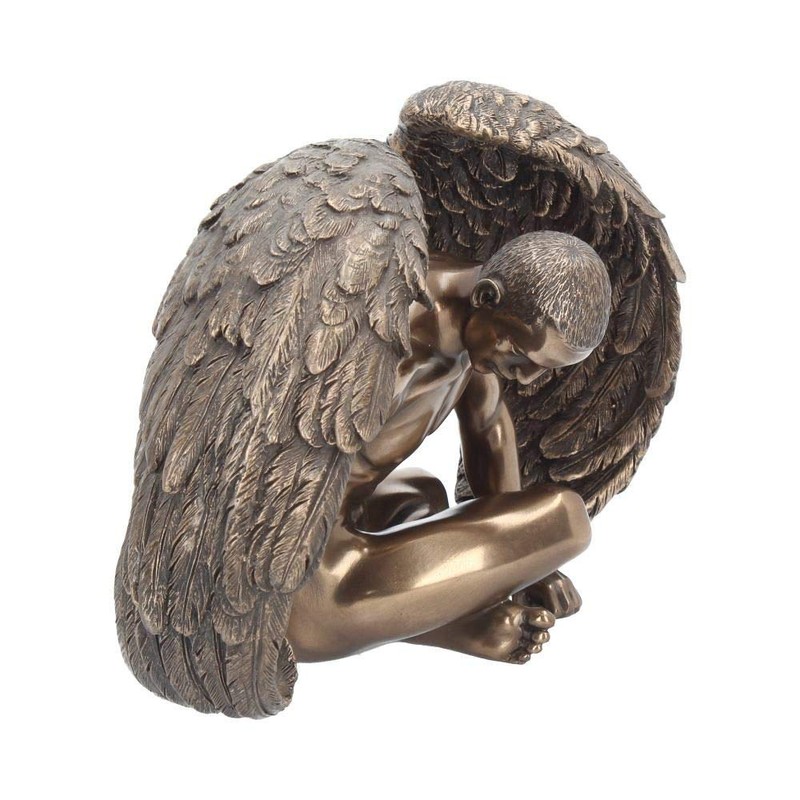 Nemesis Now Angels Rest Figurine 20cm, Resin, Bronze, Naked Angel