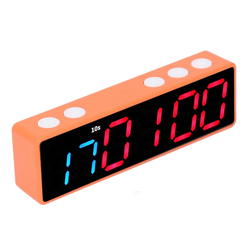 Fitness Timer Clock Large LED Digital Anti Vertigo Display Workout