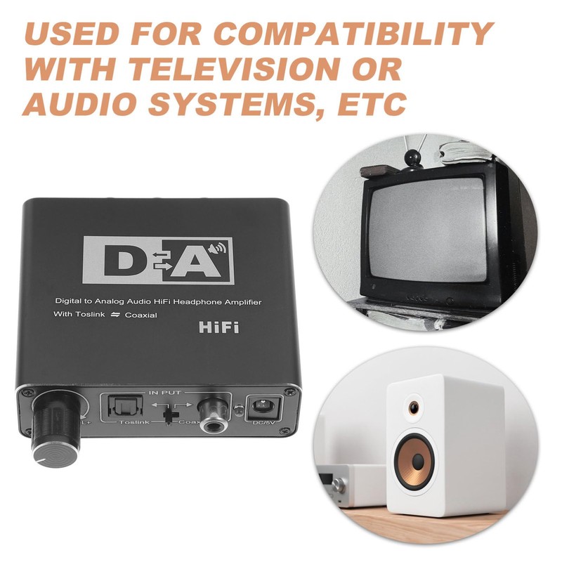 LABRIMP Digital Optical to Analog Audio Converter for Tv Speakers