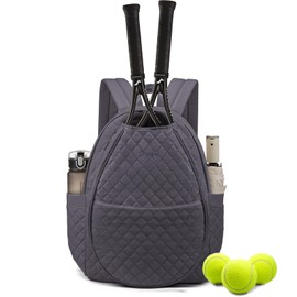 Sucipi Tennis Bags for Women, Lightweight Quilted Tennis Racket Bag, Large Capacity Tennis Backpack for Tennis Racquet, Pickleball Paddles, Badminton