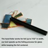 PIAOLGYI Stained Glass Copper Foiling Tool,Hand Foiler 7/32" Foil Crimper,Stained
