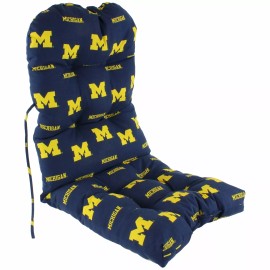 Everything Comfy Michigan Wolverines Adirondack Cushion Patio Chair Cushion
