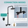Aolemi Outdoor Shower Kit - Double Handle Exposed Shower with