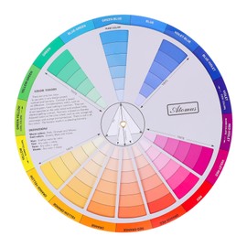 TOYANDONA Creative Color Wheel Palette Guide | Full Spectrum Tool for Artists | Learning Rotation Wheel for Art Class School and Home Decor | Mixed Color Chart for Beginners