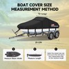 Boat Cover 20-22 ft Waterproof Boat Covers Fits Bass, V-Hull