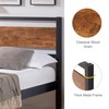 Kingfun Wood Headboard - Rustic Solid Queen Size Farmhouse Bed,