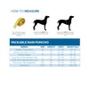 RC Pet Products Packable Dog Rain Poncho, Sunshine, Large