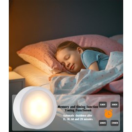 JOFLVA Cabinet Lighting 4 Pieces, Under-Unit Light Kitchen LED, 3 Colours, Dimmable, 5 Brightness Levels, with 2 Remote Control, 4 USB Cables, Kitchen Touch Light with Timer, Magnetic (with Metal