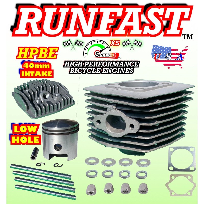 RUNFAST 66cc/80cc High Performance Total Cylinder Kit (47mm) For 2-stroke