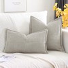 Artscope Corduroy Cushion Covers Pack of 2 Modern Patchwork Throw