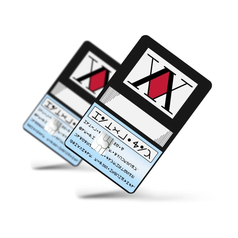 Credit Card Skins 2-Pack Hunter x Hunter License Anime Credit