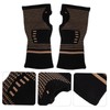 Gatuida 1pair Copper Fiber Elastic Sports Wrist Brace for and