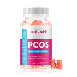 Myo-Inositol & D-Chiro Inositol Gummies- Myo & D-Chiro Inositol Supplement with Folate & Vitamin D- Natural Ratio Ovarian Support Women Hormone Balance Blend- PCOS Supplements for Women- 60 Gummies