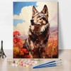 Dog Paint by Numbers Kit for Adults, Beautiful Animal Dog