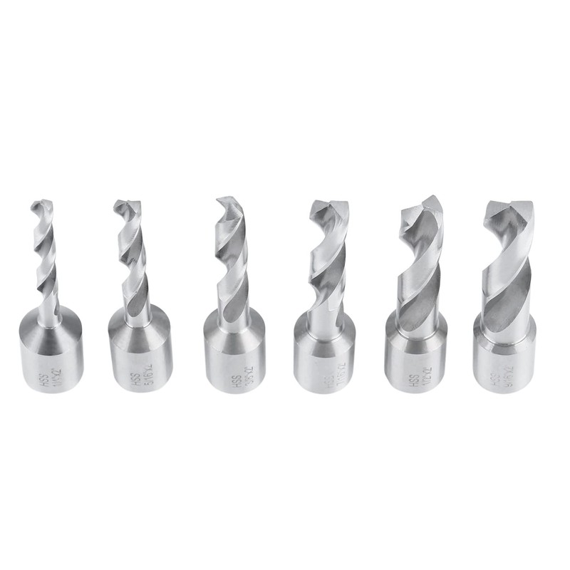 Accusize Industrial Tools 6pcs/Set H.S.S. Fully Ground Drill Sets with