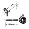 CORNAT T562123 Pipe Clamps with Noise Insulation Insert, zinc-Plated, 1"