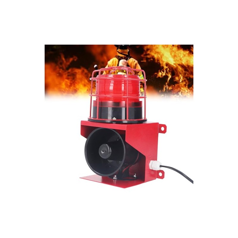 115db Sound Industrial Audible Visual Alarm with IP65 LED Strobe,