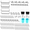 157 PCS Extra Thick Pegboard Hook Set, Metal Pegboard Accessory