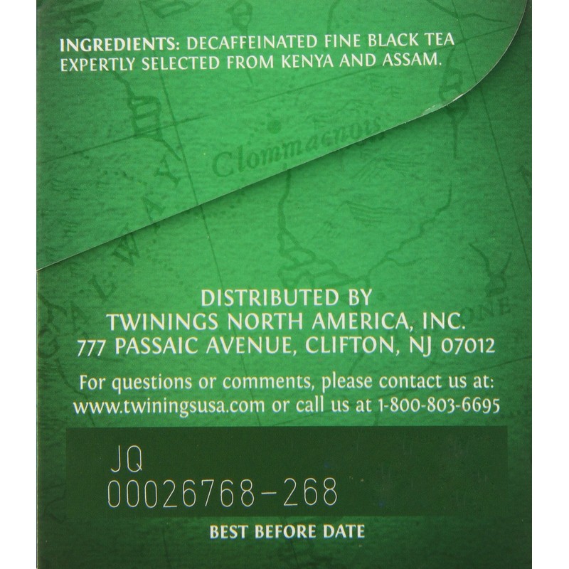 Twinings Tea Irish Breakfast Tea, Decaf, 20 ct
