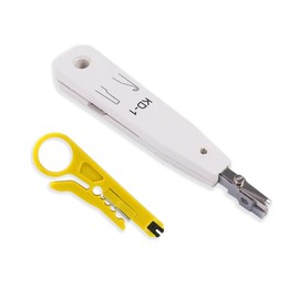 2 Pcs Wire Pliers, Punch Down Tool, Punch Ethernet Down Tool, Ethernet KroneTool for RJ45 Socket Cat5/Cat6/Cat7 & Telephone Cable, Impact IDC Data PunchdownTool with Wire Stripper Combo