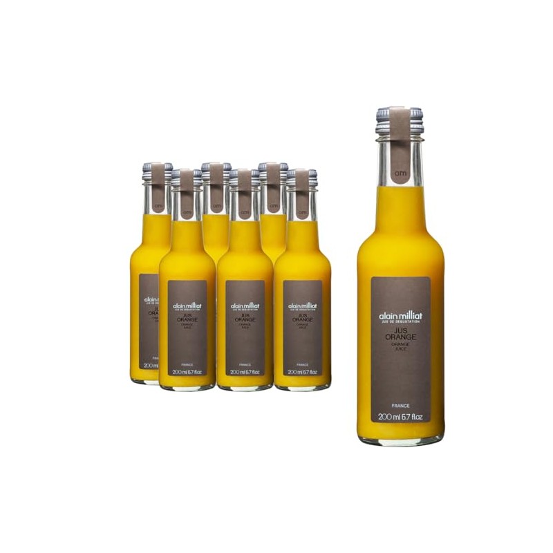 Generic Alain Milliat-Orange Juice, 6.8 Fl Oz (Six 200ml Glass